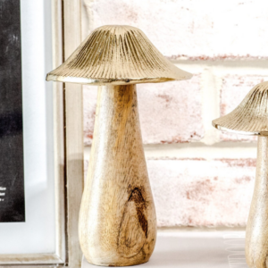 lg gold top wood mushroom